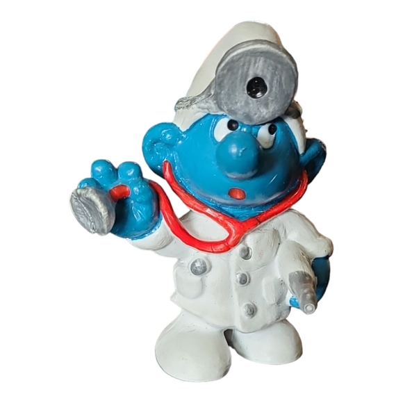 Vintage 1980's Smurfs: Doctor Smurf, Quack Smurf and Nurse Smurf - Picture 3 of 13